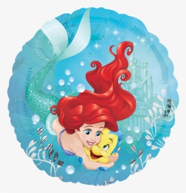 Transparent La Sirenita Png - Ariel Mermaid With Flounder, Png Download, Free Download