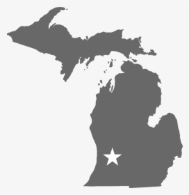 New Zebedee Michigan Map - Michigan Republican Democrat Map, HD Png Download, Free Download