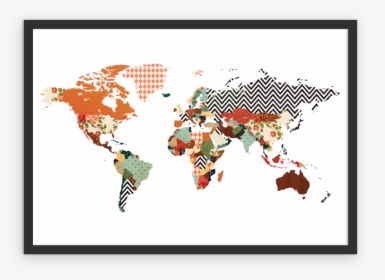 Clip Art Mapa Mundi Aquarela - Map Of World Currency, HD Png Download, Free Download