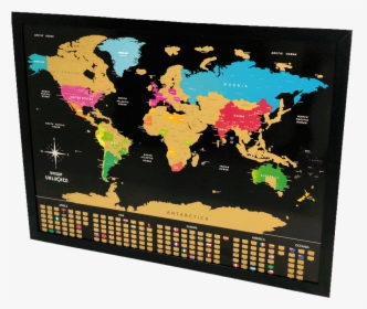 World Map - Scratch Off World Map Pc, HD Png Download, Free Download