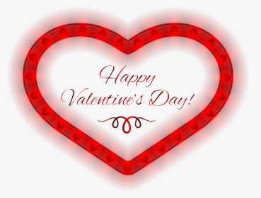 Valentines Day Heart Png - Happy Valentine's Day Sign, Transparent Png, Free Download