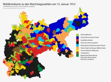 German Election Result Map, HD Png Download, Free Download