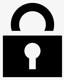 Lock Icon Noun Project , Transparent Cartoons - White Access Control Icon, HD Png Download, Free Download