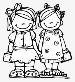 28 Collection Of Friends Clipart Black And White Png - Sisters Clipart Black And White, Transparent Png, Free Download