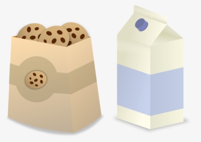 Carton Of Milk And Cookies, HD Png Download, Free Download