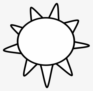 Sun Clipart Black And White Free, HD Png Download, Free Download