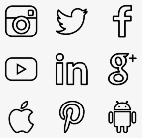 Facebook F Icon Logo Outline Transparent Vector - Transparente Logotipo ...