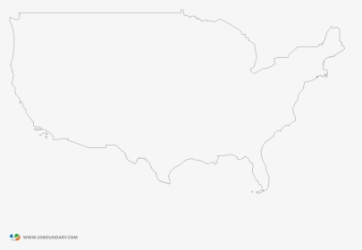 Us Map Png - United States Without States, Transparent Png, Free Download