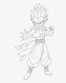 718 X 1113 - Gotenks Cool Coloring Pages, HD Png Download, Free Download