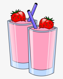 Srd Strawberry Smoothie - Smoothies Clipart, HD Png Download, Free Download