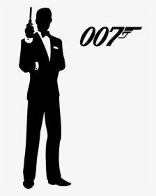 Clip Art James Bond Silhouette Clip Art - James Bond 007 Png, Transparent Png, Free Download
