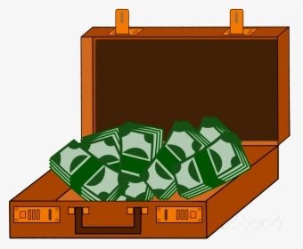 Cash Money Grass Transparent Image Clipart Free Png - Suitcase With Money Clipart, Png Download, Free Download
