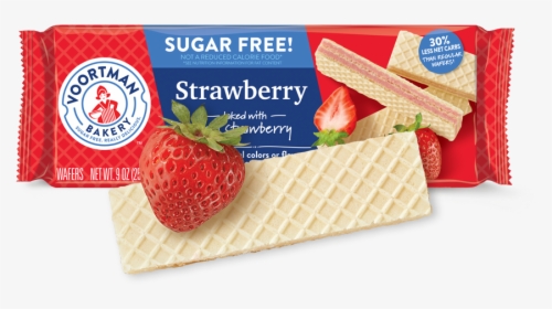 Sugar Free Strawberry Wafers - Voortman Sugar Free Strawberry Wafers, HD Png Download, Free Download