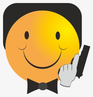 Pistol Clipart James Bond - James Bond Emoji, HD Png Download, Free Download