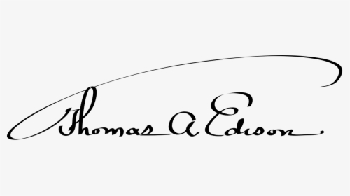 Thomas Alva Edison Signature, HD Png Download, Free Download
