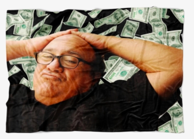 Danny Devito Money Fleece Throw Blanket - Senior Citizen, HD Png Download, Free Download