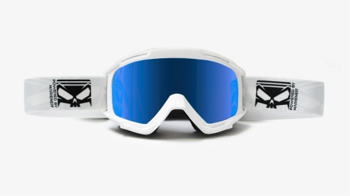 Mariener Goggle White Ice Blue Supermoto Central - Silver, HD Png Download, Free Download