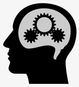 Transparent Cooking Silhouette Png - Black And White Brain Thinking, Png Download, Free Download