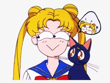 Old School Sailor Moon , Png Download - Sailor Moon Weird Faces, Transparent Png, Free Download