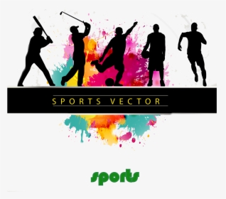 Silhouette Poster Dynamic Sports Figures Sport Clipart - National Sports Day Of India, HD Png Download, Free Download