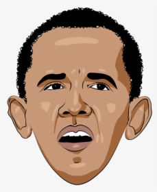 Celebrity Png Face Caricatures - Obama Cartoon Png, Transparent Png, Free Download