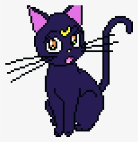 Sailor Moon Logo Cat - Pixel Art Sailor Moon, HD Png Download, Free Download