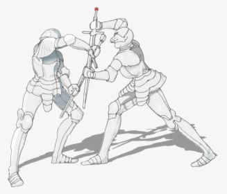 Fighting Sword Figure Drawing, HD Png Download, Free Download