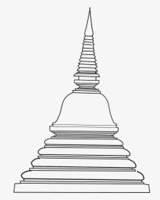 Pagoda Buddha Buddhist Free Picture - Temple Clipart Black And White, HD Png Download, Free Download
