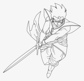 Transparent Sword Vector Png - Goku Black Rose Drawing, Png Download, Free Download