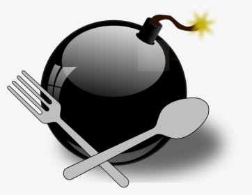 Bomb Lit Fuse Explosive Spark Isolated Black - Denial Of Service Icon, HD Png Download, Free Download