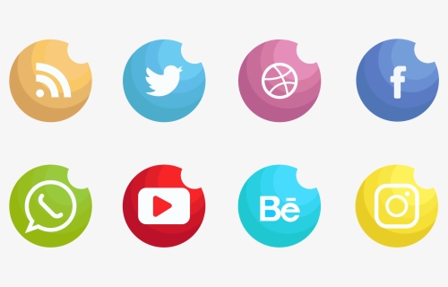 Iconos De Redes Sociales Vector Set - Facebook And Website Icon, HD Png Download, Free Download