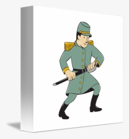 Transparent Civil War Soldier Clipart - Confederate Soldiers Drawing, HD Png Download, Free Download