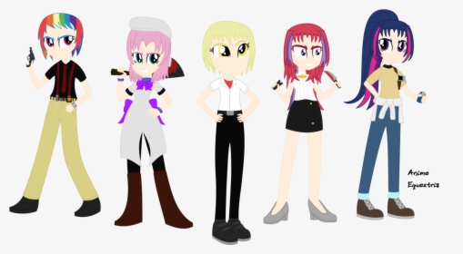 Anime-equestria, Blood, Boots, Bow, Cleaver, Clothes, - Cartoon, HD Png Download, Free Download