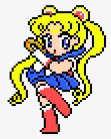 Sailor Moon Pixel Art, HD Png Download, Free Download