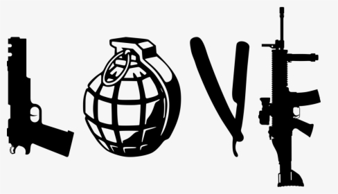 Silhouette,monochrome Photography,monochrome - Hand Grenade, HD Png Download, Free Download