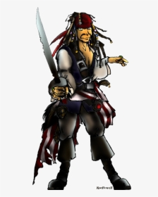 Transparent Jack Sparrow Clipart - Jack Sparrow Cartoon Transparent, HD Png Download, Free Download