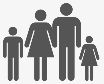 Child Family Parent Community Society - Silhouette Family Of 4, HD Png Download, Free Download