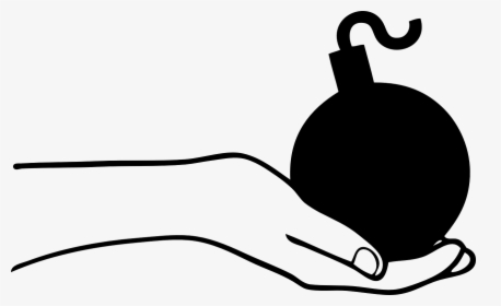 Grenade Bomb War Free Picture - Hand Holding Bomb Png, Transparent Png, Free Download