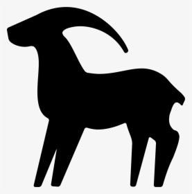 Capricorn Black Astrological Sign - Animal Figure, HD Png Download, Free Download