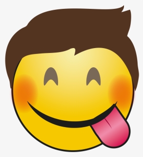 Funny Boy Emoji Png Clipart - Portable Network Graphics, Transparent Png, Free Download