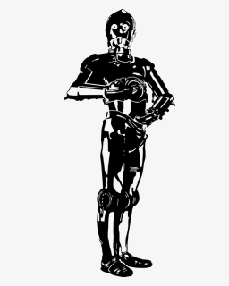 Sticker C3po Tenstickers - Sticker C3po, HD Png Download, Free Download