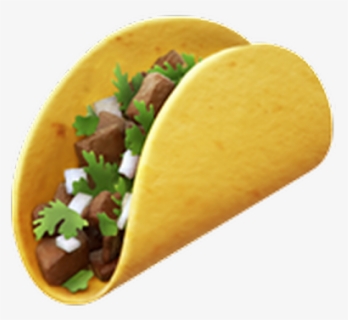 #taco #emoji #whatsapp #food #mexico #comida #mexicano - Iphone Taco Emoji, HD Png Download, Free Download