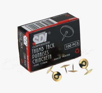 Sdi Thumb Tacks 11mm 100 Pcs Box - Electronic Component, HD Png Download, Free Download