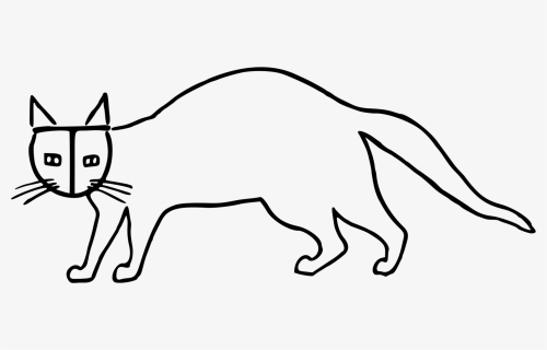 Cat Whiskers Computer Icons /m/02csf Hare - Stylised Cat, HD Png Download, Free Download