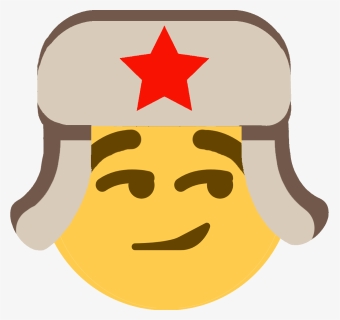 Smirk Russian Discord Emoji - Soviet Flag Emoji Discord, HD Png Download, Free Download