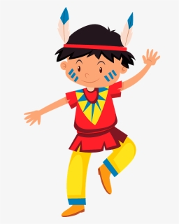 Native American Boy Clipart - Native American Young Boy Cartoon, HD Png Download, Free Download