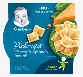 Cheese & Spinach Ravioli - Gerber Oatmeal And Barley, HD Png Download, Free Download