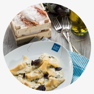 Ravioli With Shrimp - Blue Cheese, HD Png Download, Free Download