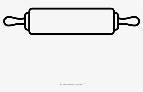 Rolling Pin Coloring Page - Rolling Pin Icon Png, Transparent Png, Free Download