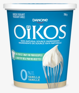 Oikos 0 Vanilla Greek Yogurt - Danone, HD Png Download, Free Download